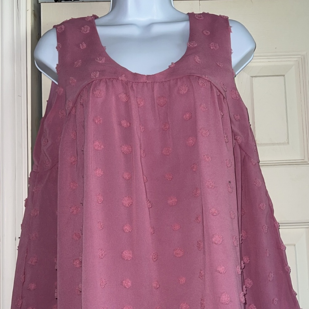 OTT WOMANS PINK FLOWERY TANK TOP